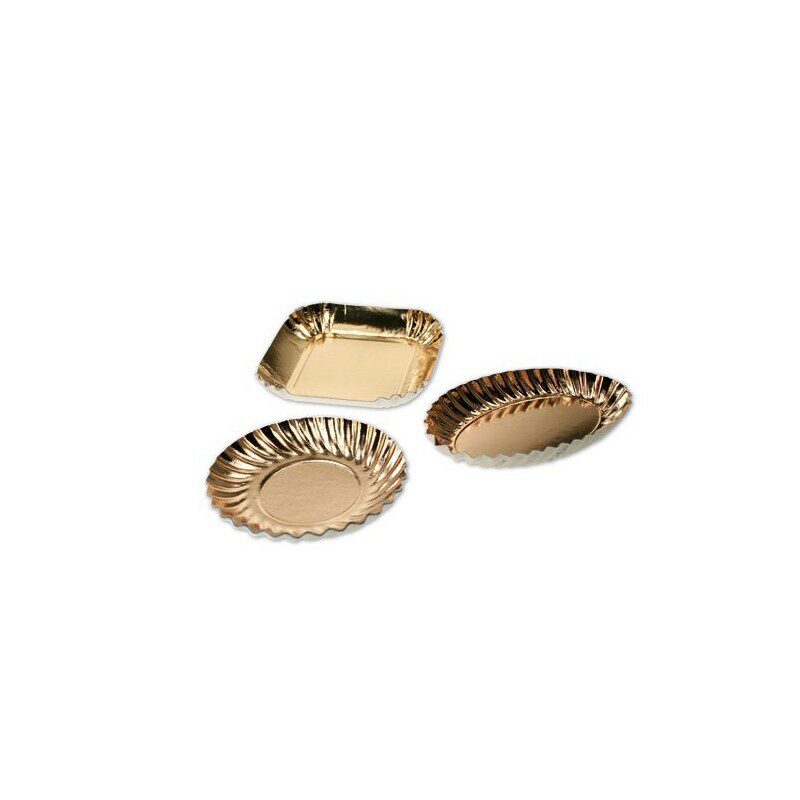 ASSIETTE CARRE OR 65X65MM Image 1